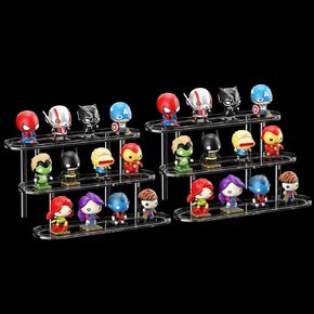 رف عرض الناهض الأكريليك لأرقام 𝐚𝐦𝐢𝐢𝐛𝐨 funko-pop ، والأرفف العائمة عرض الحافة للمنظم والديكور ، ومواقف عرض المقتنيات معرض ، متوهجة في الليل