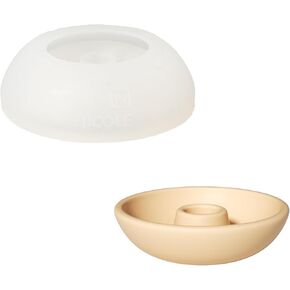 Boowan Nicole Simple Round Taper Candle Mornder Silicone Mould لـ 2cm و 2.2 سم شموع ، حاملي Condlestick Contlestick Contlestic للزخارف المنزلية