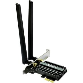 OKN WiFi Card 6E AX5400 PCIe WiFi Card Intel AX210 Chip Bluetooth 5.3 WPA3 11AX Tri Band Wireless Adapter with MU-MIMO, OFDMA, Ultra-Low Latency, Low-Profile Bracket, Supports Windows 11, 10 (64bit)