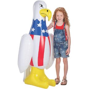 Express Express Express Nofrotic Bald Eagle ، طوله أكثر من 4 أقدام - حفل 4 يوليو ولعب الولايات المتحدة الأمريكية - قطعة واحدة