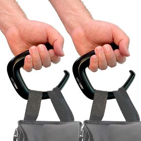 Bag Carrier & Rehab Aid (2 Pack) - Invented by Board Certified Orthotist - All Ages & Activity Levels, Carpal Tunnel, Arthritis - Great for Shopping, Carrying Groceries, Household & More