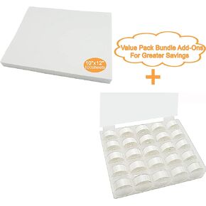 New Brothread Tear Away Machine Machine Stabilizer دعم 10 "x12" - 100 ورقة بريئة 25pcs أبيض 70d/2 (60wt)