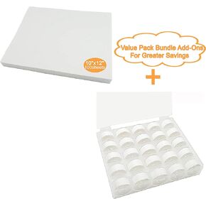 New Brothread Tear Away Machine Machine Stabilizer دعم 10 "x12" - 100 صفائح بريئة 25pcs أبيض 60s/2 (90wt)