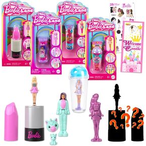 Barbie Mystery Reveal Doll Ultimate Play Set - Bundle with 4 Color Reveal and Mystery Dolls with Accessories Plus Stickers, More | Barbie Blind Bags for Kids, Girls
