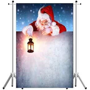 فتحة 5x7ft عيد الميلاد سانتا كلوز خلفية، جدار أبيض ندفة الثلج عيد الميلاد التصوير خلفية الأطفال صورة استوديو كشك photobooth مصور الدعائم الطرف الديكور