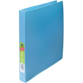 Wilson Jones Flex Poly Binder, Round Ring, 1.5 Inch, Basic Plus Opaque, Color Will Vary, 1 Binder (A7040766H)