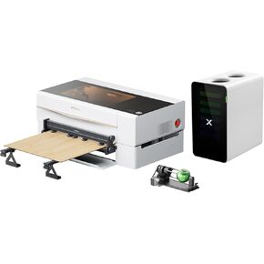 Xtool P2 55W CO2 LASER CUTTER All-In-One ، مع قاعدة RISER ، وحدة تغذية النقل ، RA2 PRO ، MAFETYPRO AP2 Smoke Purifier ، CAMERAS SMART SMART 16MP ، Smart Desktop CO2 LASER ENGRAVER و CUTTER