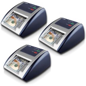 AccuBANKER D450 5-Point Counterfeit Bill Checker & Money Detector Machine w/ Infrared Magnetic Watermark & Micro Printing Detection, Retail Grade - UL Listed (Pack of 2)