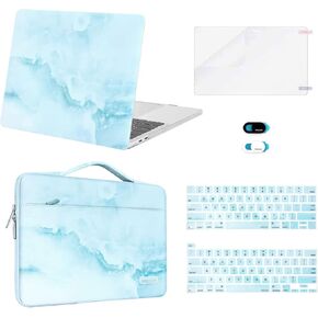 Mosiso متوافق مع MacBook Pro 13 بوصة الحالة M2 2025-2016 A2338 M1 A2251 A2289 A2159 A1989 A1708 A1706 ، قشرة صلبة من السحابة البلاستيكية وغطاء الأكمام وغطاء كاميرا الويب ،