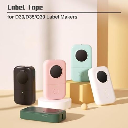 3Rolls White Label Tape 15mmx50mm Compatible with Phomemo D30 D35 Label Maker Waterproof Laminated Custom Stickers Office Labels Replacement (White) in Saudi Arabia