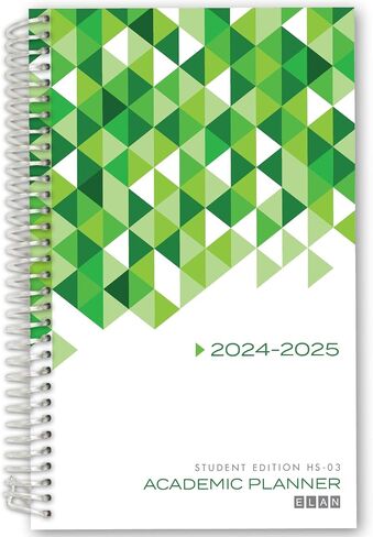 Elan Publishing Company Dated Student Planner for High School of College: Dated August 2025 - July 2026 (Blue) in Saudi Arabia