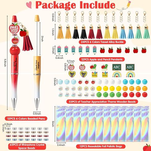 CNhoqc Football‌ Ballpoint Pens Bulk - 225pcs Autumn Rugby Football‌ Beadable Maple Ballpoint Pen, Set of 12pcs Plastic Rugger Beadable Pens Fall Wood Bead Crystal Spacer Resealable Foil Pouch Bag Kid in Kuwait