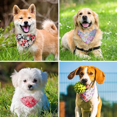 Vaburs Dog Collar and Dog Bandana, Pet Collar Fancy Dog Collar with Bandana for Small Medium and Large Dogs Adjustable(S-Pink) in Saudi Arabia