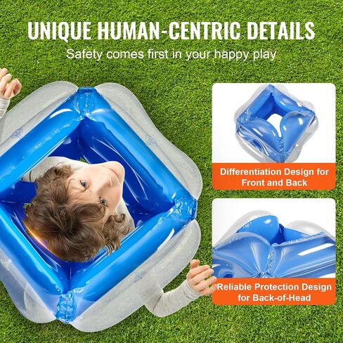 VEVOR Inflatable Bumper Balls 2-Pack, 5FT/1.5M Body Sumo Zorb Balls for Teen & Adult, 0.8mm Thick PVC Human Hamster Bubble Balls for Outdoor Team Gaming Play, Bumper Bopper Toys for Garden, Yard, Park in Kuwait