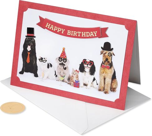 Papyrus French Bulldog Birthday Card - Designed by Bella Pilar (Pawsitively Awesome) in Saudi Arabia