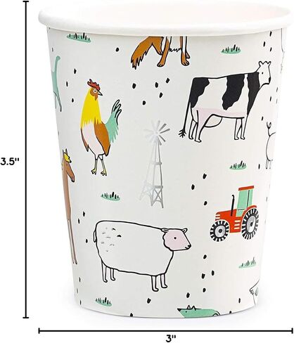 Daydream Society On The Farm Paper Party Cups, Pack of 8 in Saudi Arabia