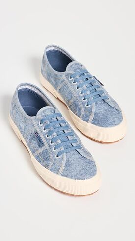 Superga Women's 2750 Cotton Denim Destroyed Sneaker in Kuwait