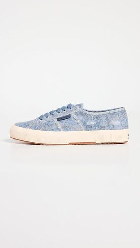Superga Women's 2750 Cotton Denim Destroyed Sneaker in Kuwait