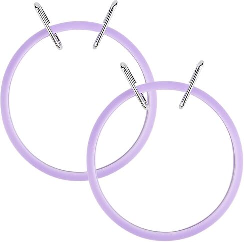 GORGECRAFT 2Pcs Plastic Embroidery Hoops Spring Tension Shed Embroidery Hoop Cross Stitch Hoops Circle Round Ring Frame for Handy Sewing Embroidery Cross Stitch Beginners 6.1 x 5.1 x 0.7inch in Saudi Arabia