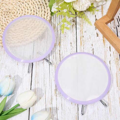 GORGECRAFT 2Pcs Plastic Embroidery Hoops Spring Tension Shed Embroidery Hoop Cross Stitch Hoops Circle Round Ring Frame for Handy Sewing Embroidery Cross Stitch Beginners 6.1 x 5.1 x 0.7inch in Saudi Arabia