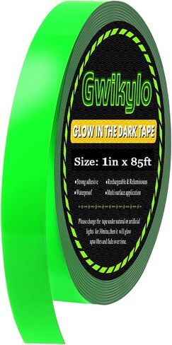 Glow Tape 1 Inch x 85 Feet Fluorescent Tape Waterproof for Outdoor Luminous Tape Halloween Decorations and Stage in Saudi Arabia