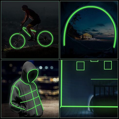 Glow Tape 1 Inch x 85 Feet Fluorescent Tape Waterproof for Outdoor Luminous Tape Halloween Decorations and Stage in Saudi Arabia