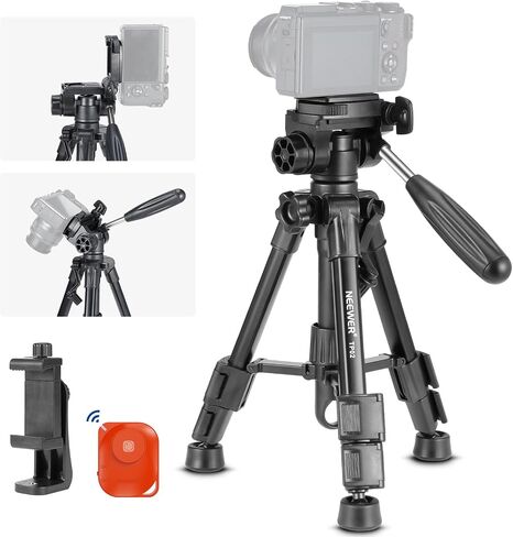 NEEWER 72" Fluid Head Video Tripod Monopod, Aluminum Alloy QR Plate Compatible with DJI RS Gimbal Manfrotto, 360° Pan & +90°/-70° Tilt for DSLR Camera Camcorder, Max Load 17.6lb/8kg, TP72A in Kuwait