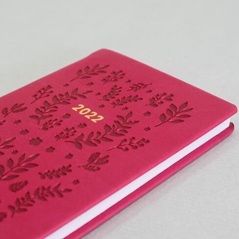 Letts of London Woodland 2025 Weekly Planner, 12 Months, January to December, Sewn Binding, Medium Pocket, 5.875" x 3.125", Multilingual, Pink (C082174-25) in Saudi Arabia