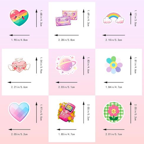 Coquette Stickers 100Pcs, Waterpoor Pink Asthetic Coquette Stickers for Water Bottle Laptop Phone Decor, Cute Coquette Stickers for Kids Adults Teens in Saudi Arabia