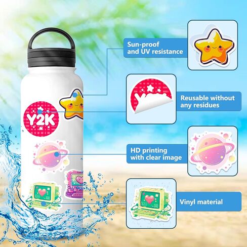 Coquette Stickers 100Pcs, Waterpoor Pink Asthetic Coquette Stickers for Water Bottle Laptop Phone Decor, Cute Coquette Stickers for Kids Adults Teens in Saudi Arabia