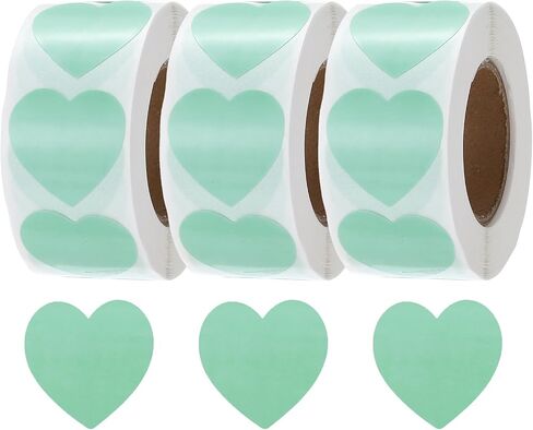 MECCANIXITY 1500Pcs Heart Stickers 1 Inch Self-Adhesive Stickers Paper Labels for DIY Crafts Wedding Party Gifts Shop Home Classroom Bottle Packaging,Laser,3 Rolls/500 Per Roll in Saudi Arabia