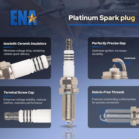 ENA Pack 6 UF487 ملف الإشعال اعة 3.5 V6 متوافق مع لكزس تويوتا أفالون هايلاندر كامري هايلاندر RAV4 سيينا فينزا RX450h ES350 IS350 2007 2008 2009 2010 2011 2012 2013 2014 2015 in Kuwait