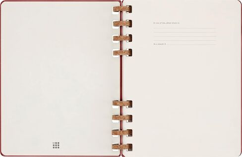 مخطط دوامة غير مؤرخ Moleskine ، 12 مترًا ، كبيرًا جدًا ، كرز سحق ، غطاء صلب (7.5 × 10) in Kuwait