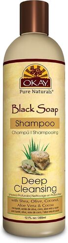 OKAY | All Natural Baby Shampoo | For All Hair Types | Cleanse, Nourish & Condition | With Papaya Extract | Free of Sulfate, Silicone & Paraben | 12 oz in Kuwait