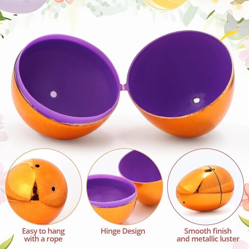 Skirfy Fillable Easter Eggs 2.36" Inch (36 Pack) with Hinge Bulk Colorful Bright Plastic Easter Eggs, Perfect for Easter Egg Hunt,Birthday Party Favor in Saudi Arabia