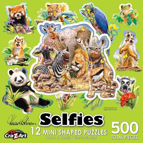 RoseArt - Mini-Shaped - Dog Selfies - 500 Piece Jigsaw Puzzle for Adults in Saudi Arabia