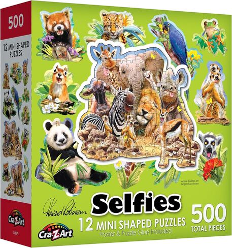 RoseArt - Mini-Shaped - Dog Selfies - 500 Piece Jigsaw Puzzle for Adults in Saudi Arabia