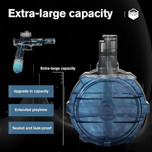 Electric Water Gun for Kids Ages 8-12-Automatic Water Gun with Automatic High Power, Long Range 28-32 FT,Beach Toys for Summer Outdoor Fun, Black*2 in Saudi Arabia