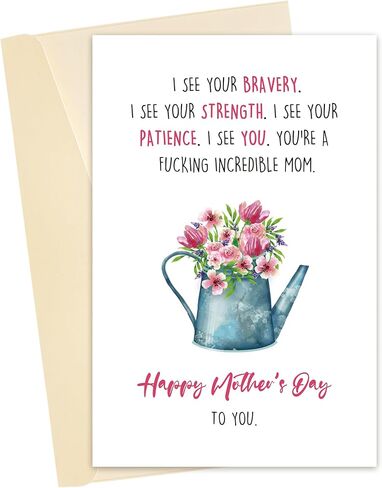 Mother's Day Card for Sister, Beautiful Sister Mothers Day Card, Cute Card for Sister, Surprising Mothers Day Gift Idea for Friend in Saudi Arabia