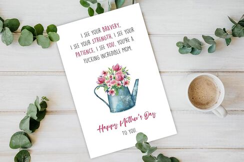 Mother's Day Card for Sister, Beautiful Sister Mothers Day Card, Cute Card for Sister, Surprising Mothers Day Gift Idea for Friend in Saudi Arabia