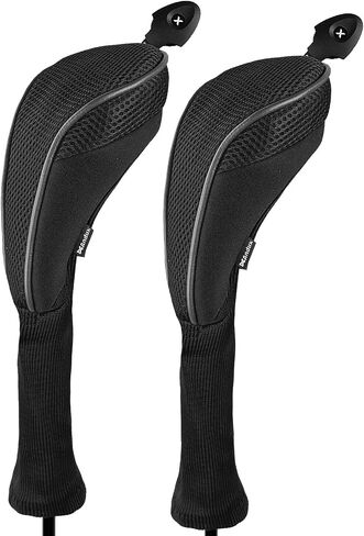 Andux 2 Pack Long Neck Golf Hybrid Club Head Covers Dial No. Tag CTMT-01 in Saudi Arabia