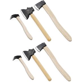 6 Pieces Miniature Axe Dollhouse Accessories,1/12 Miniature Axe Dollhouse Decoration Model DIY Decoration Props Accessories