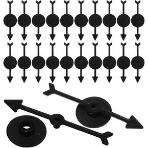 Gadpiparty 25 Pieces Plastic Arrow Spinner for Game With Suction Cup - Board Game Toys for Kids Activities