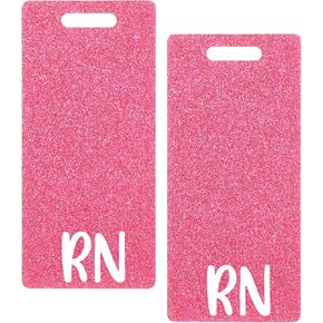 2 PCS RN BADGE BUDDY CARD RN CARD PINK RN BADGE BUDDY VERTICAL PERTICAL NUSTRES RN