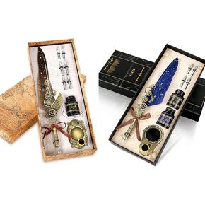 Aifeiter Feather Pen Set,Quill Pen Ink Set