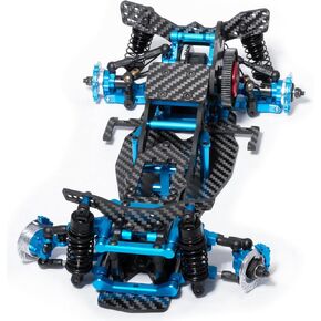 ترقيات طقم إطار هيكل الأسبائك والكربون RC لـ 1/10 Sakura D5 Mini+MR RC Flat Road Drift Car