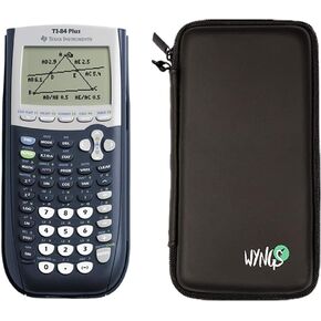 TI 84 Plus Graphing Calculator + WYNGS Protective Case Black