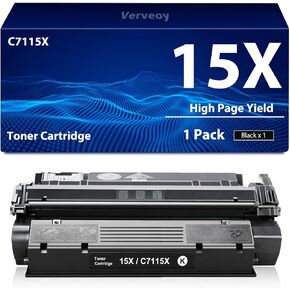 15X C7115X Toner Cartridge Replacement for HP 15X C7115X Toner Cartridge Compatible with HP Laserjet 1000 1005 1200 1220 1330 3300 3310 3320 3330 3380 3390 Series Printer Ink (1-Pack Black 15X Toner)