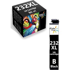 استبدال خرطوشة الحبر المتوافقة المعاد تصنيعها لـ Epson 232xl خرطوشة الحبر الأسود 232 XL T232XL T232 للتعبير عن Home XP-4200 XP-4205 طابعة WF-2930 WF-2950 (حزمة 1 ، BK)