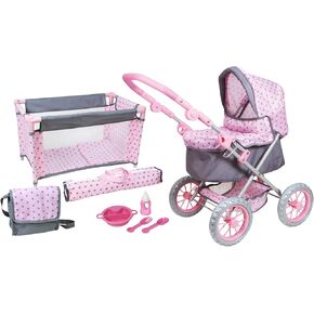 Lissi Combo Baby Doll Play مع الملحقات ، متعدد الألوان